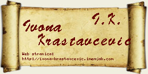 Ivona Krastavčević vizit kartica